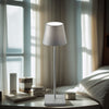 Lampe Chevet Pied Métal Gris