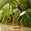 Lampe de Chevet Bois et Métal Noir