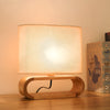 Lampe de Chevet Design en Bois