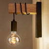 lampe de chevet equerre en bois