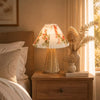 lampe de chevet fille en rotin abat jour