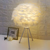 Lampe de Chevet Plumes Blanche