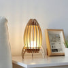 Lampe de Chevet Sculpture en Bois